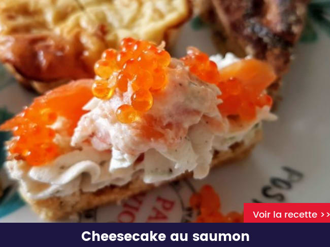 Cheesecake au saumon